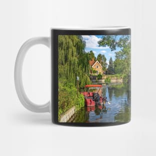 A Red Boat At Goring on Thames Mug